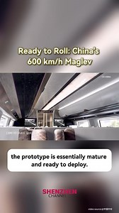 2.9K views · 189 reactions | According to CCTV, China’s 600 km/h high-speed maglev prototype is ready after 5 years of testing. 0–600 km/h in ~3.5 minutes, it’s the fastest ground transport today. Fun fact: Shanghai Maglev Train is the world’s only commercial high-speed maglev line in service. | ShenzhenStory | Facebook
