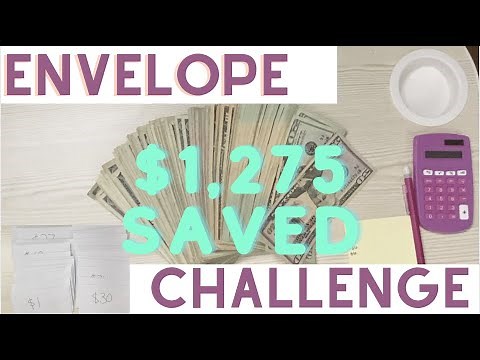 Opening the 50 envelope challenge $1,275 #envelopechallenge #budgeting #savings #moneychallenge