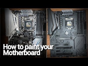 PC modding basics: How to paint your motherboard PCB!