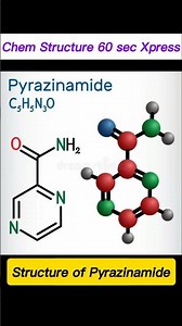 How to draw structure pyrazinamide? #viral #ytshorts #pharmaceuticalchemistry #chemistry #pharmacy