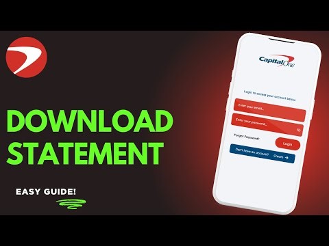 How to Download Capital One Bank Statement