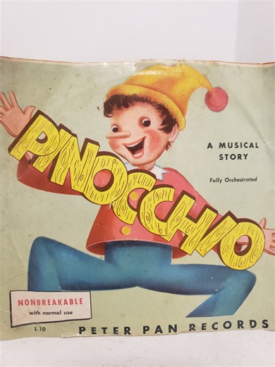 1950 Pinocchio Red Record, Peter Pan Collectible - Etsy Canada