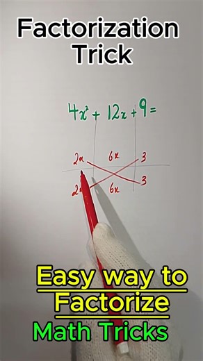 Factorization Trick | Algebraic Expressions | Easy Way to factorize #maths #factorization