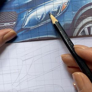 40K views · 1.9K reactions | Turn your brain off. That’s Kate Hunt’s piece of advice in episode three of #BestInClass. Learn her tips to prevent overthinking your car drawing, as you get down to the nitty-gritty of each individual detail in your grid. via Mercedes-Benz USA | Mercedes-Benz | Facebook