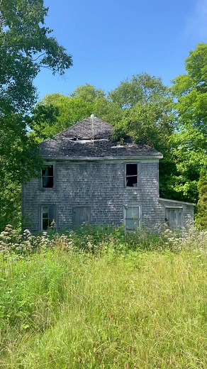 you never know what you’ll find in these old homes. this one was too unsafe to go any further #abandoned #abandonednovascotia #abandonedplaces #urbex