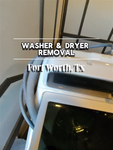 City To City Junk Removal Fort Worth on Instagram: "Third-floor washer & dryer removal knocked out today in Fort Worth, TX (76177) These aren’t the easy curbside jobs. Hauling a washer and dryer down from the third floor takes experience, strength, and the right setup. We got it done safely, efficiently, and without any damage. If you’re dealing with heavy appliances, apartments, or stair-only access and don’t want the hassle, that’s exactly what we’re here for. 📍 Service Areas: Fort Worth • Al