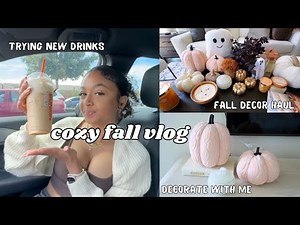 Cozy Fall Vlog | fall decor haul + preparing for fall