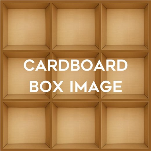 Empty Cardboard Box Digital Image: Photography Template (20x20 Inches) - Etsy