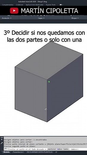 👉 Cómo CORTAR un 3D en AutoCAD
