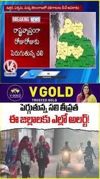 Extreme Cold Wave in Telangana | Yellow Alert for These Districts : IMD Weather Update | V6 News