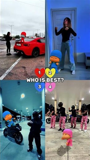 POCOYO Trend 🔥 4 Dancers, 1 Song —Who Wins 🏆 #tiktok #dance #trend #music #shorts #reelschallange