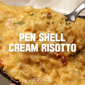 Shell for Plate, Clam for Taste 😋 <Pen Shell Cream Risotto> ▶Follow Cookat for more awesome recipes! | Cookat TV