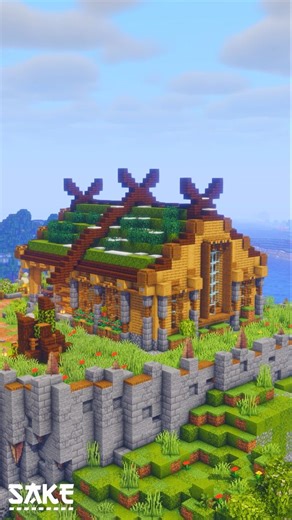 Sake on Instagram: "TUTORIAL: How to build a Viking house in Minecraft. A detailed step-by-step guide that will transform your world into a stunning slice of Scandinavia. 🔥 Download the building schematic on Patreon! Get the .litematica file and build the house in minutes, not hours. Hurry: a 15% discount is valid only until the end of the year!"