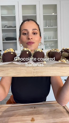 Healthy Frozen Chocolate Covered Banana Dessert Recipe