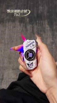 This rotating gyro with glowing pink flame lighter is too beautiful