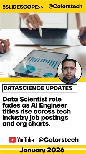 Data Scientist role fades as AI Engineer titles rise across tech industry job postings and org charts. The once‑dominant “data scientist” designation is being replaced by “AI engineer,” “applied AI engineer,” and “machine learning engineer.” While core skills in statistics, modeling, and data handling remain, the shift reflects a stronger emphasis on building, deploying, and securing AI systems. Practitioners now focus less on exploratory analysis and more on production‑ready AI pipelines, model