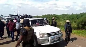 6.2K views · 387 reactions | ‪VIDEO: Presidential candidate Robert Kyagulanyi alias @HEBobiwine being blocked in Kayunga as police is trying to reduce on the number of vehicles that have been following him. #KFMNews‬ ‪#UGDecides2021 ‬ | 933 KFM | Facebook