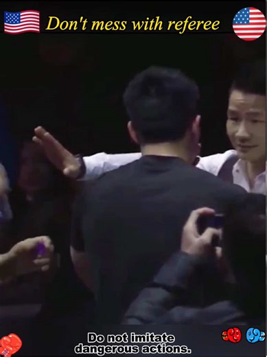 Don't mess with the referee#boxing #referee #mma #ufc #fyp