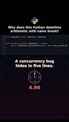 Why does this Python datetime arithmetic with naive break? #pythonnaiveaware