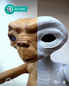 Voyez comment E.T., l'Extra-terrestre, prend vie ! 👽 Voici l'incroyable transformation de notre modèle hyperréaliste, du prototype au résultat final ! 💚 ⁣ ⁣ Est-ce que ça vous impressionne ? Partagez votre réaction dans les commentaires. 👇⁣ | Altaya