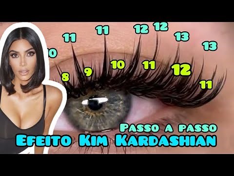 EFEITO KIM KARDASHIAN TENDÊNCIA EXTENSÃO DE CÍLIOS WISPY SPIKE PASSO A PASSO COMPLETO MAPPING CÍLIOS