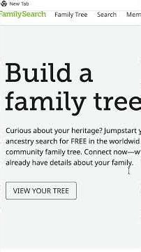 FamilySearch Crowd-Sourcing Tree #familysearch #geneology #familyhistory #oldphotos #ai #free