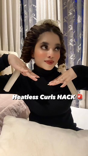 4.3M views · 39K reactions | Heatless Curls HACK ‼️ | Ishyaa & More. | Facebook