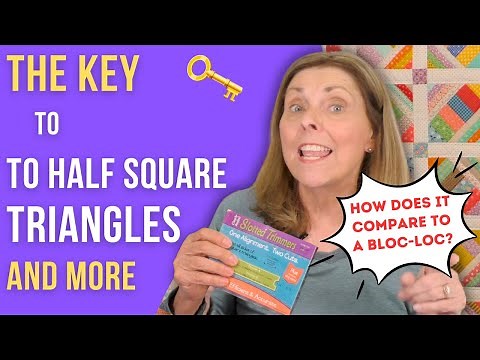 How to Trim Half Square Triangles FAST: The Clearly Perfect Slotted Trimmer