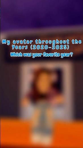 My avatars throughout the years(2020-2025)#roblox #rblx #edit #babifreitas #birdtrend #shorts