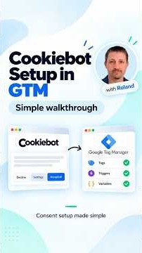 Configuring CookieBot CMP in Google Tag Manager