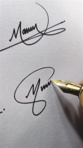 3 Stylish M Letter Signature Ideas ✍️ Easy & Creative Signature Designs #Shorts
