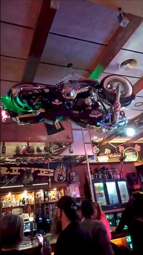 Only in a biker bar 🤘