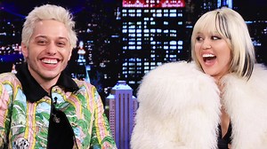 Pete Davidson and Miley Cyrus remember Pete’s first time going to a gay club and show off their matching tattoos. | The Tonight Show Starring Jimmy Fallon