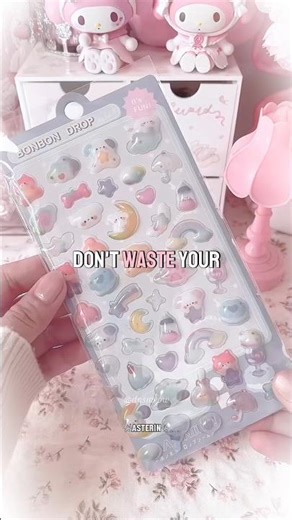 How to make DIY CUTE STICKERS AT HOME FOR FREE (easiest hack) || #diy #fashion #fyp #shorts