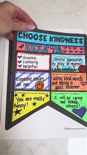 When you want something fun and meaningful 🫶 Kindness prompts a friendship promise a meaningful lesson 🩷 #teacher #TeacherTok #ClassroomCommunity #KindnessInTheClassroom #teachers