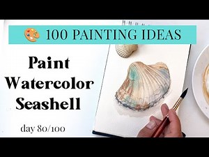 Easiest Watercolor Seashell 🐚 | Soft Coastal Painting Tutorial for Beginners