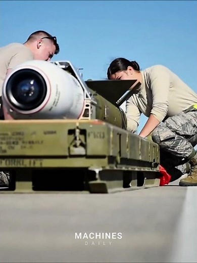 The Hidden Process Behind Loading Weapons on F-16 Fighting Falcon #airforce #militaryaviation #usaf