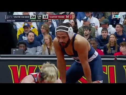 149 LBS: Penn State's Shayne Van Ness vs. Maryland's Carter Young | Big Ten Wrestling | 01/24/2026