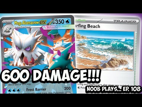 Noob Plays... Mega Abomasnow ex - 30 ENERGY Deck! | Pokémon TCG Live