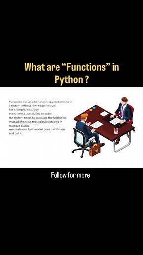 What are functions in python | Explained simple in 35 sec!