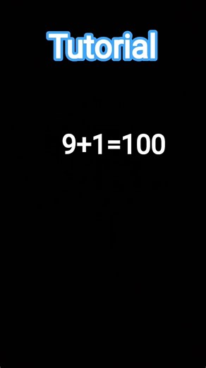 9+1=100 #1k #100