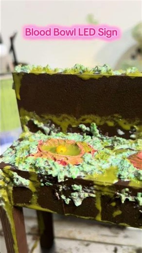 Blood bowl Making LED sign #warhammer #40k #warhammer40k #bloodbowl