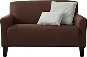 1-Piece Spandex Slipcover Dawson Collection. (Love Seat, Mocha)