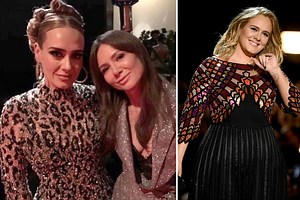 Adele shows off impressive '100-lbs' weight loss in tight leopard-print dress