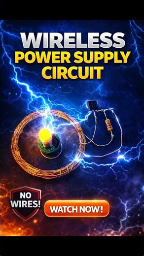 Wireless Power Supply Circuit Using D965 Transistor | 1K Resistor & Inductor DIY Project