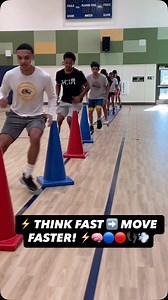 ⚡ THINK FAST ➡️ MOVE FASTER! ⚡🧠🔵🔴👣💨 🧪 This sequence connects foot speed with decision-making under motion. Athletes must stay rhythmic through the ladder, react instantly to visual cues, and redirect without stopping their motor. 🧬 Builds cognitive processing speed, lateral agility, coordination, foot reactivity, and game-speed decision making — exactly how athletes read, react, and move in live play. 💬 Comment “BUILD” to take your training and performance to the next level! 🚀 👇 FREE G