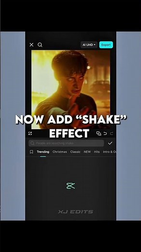 X SHAKE TUTORIAL IN CAPCUT