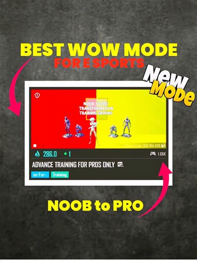 Best Wow Mode For Esport Traning In BGMI #bgmi #pubg