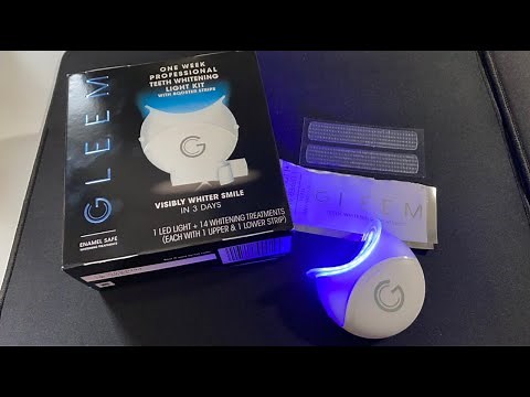 Gleem Whitening Strips With LED Light Review