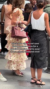 It’s time to take that dress out of the closet and wear it this weekend 💖 just do it, it will feel good ☀️🍒#streetstyle #streetstyleinspo | Street Fashion Style